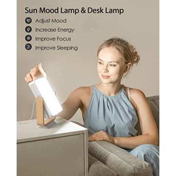 ALBINA Light Therapy Lamp - 10,000 Lux Mood Enhancer