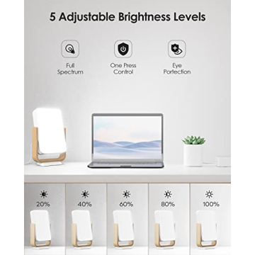 ALBINA Light Therapy Lamp - 10,000 Lux Mood Enhancer