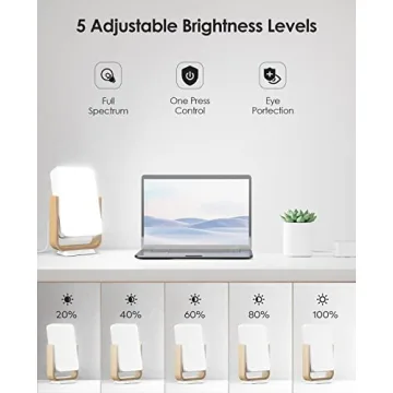 ALBINA Light Therapy Lamp - 10,000 Lux Mood Enhancer