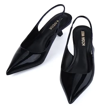 Stylish JENN ARDOR Black Kitten Heels - Comfort Meets Chic