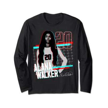 Alana Walker Official Merch in White Signature Long Sleeve T-Shirt