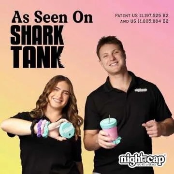 Nightcap The Original Drink Cover Scrunchie – As Seen On Shark Tank And TikTok - Reusable - Wear On Wrist Or In Hair, Prevent Drink Spiking - Sanitary Pocket Keeps Cover Clean