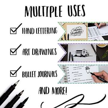 Craft 'n' Beyond Calligraphy Brush Pens Set for Beginners