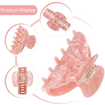 Medium Hair Claw Clips for Thin Hair - Set of 6