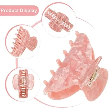 Medium Hair Claw Clips for Thin Hair - Set of 6