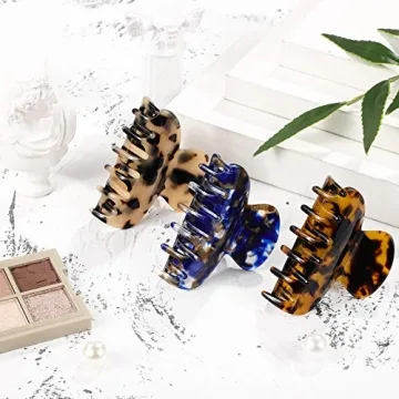 Medium Hair Claw Clips for Thin Hair - Set of 6