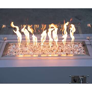 Reflective Fire Glass Beads for Firepit and Fireplace