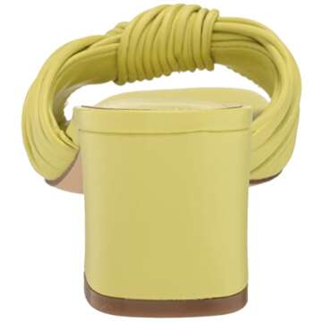 Calvin Klein Women's Beanca Heeled Sandal, Lime 330, 5