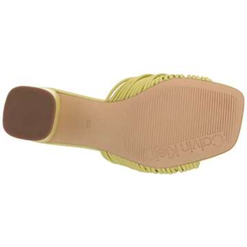 Calvin Klein Women's Beanca Heeled Sandal, Lime 330, 5