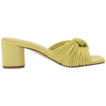 Calvin Klein Women's Beanca Heeled Sandal, Lime 330, 5