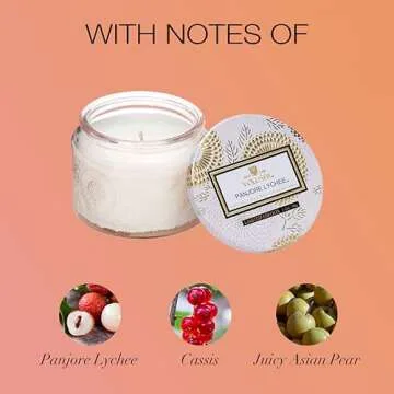 Voluspa Panjore Lychee Candle - Clean Burning Elegance