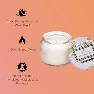 Voluspa Panjore Lychee Candle - Clean Burning Elegance
