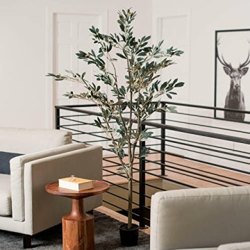 Vickerman 6' Potted Olive Tree - Realistic Home Decor