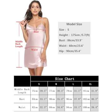 Marvmys Satin Chemise Nightgown for Women - Elegance Redefined