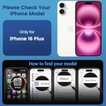 Temdan Clear Case for iPhone 16 Plus, MagSafe Compatible & Shockproof