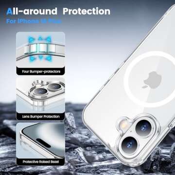 Temdan iPhone 16 Plus Case with MagSafe and Protection