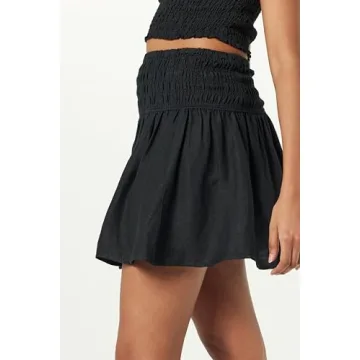 The Drop Women's Rosalia Smocked Waist Mini Skirt