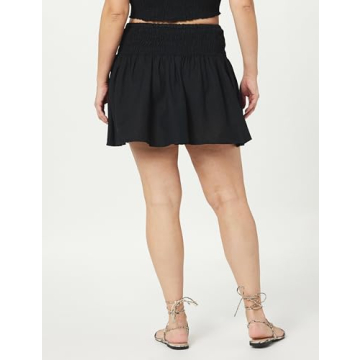 The Drop Women's Rosalia Smocked Waist Mini Skirt
