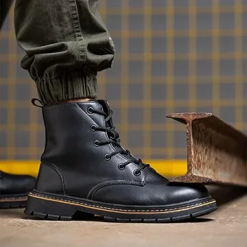 PAMEILA Waterproof Steel Toe Boots - Lightweight & Non-slip