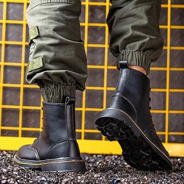 PAMEILA Waterproof Steel Toe Boots - Lightweight & Non-slip