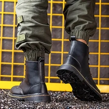 PAMEILA Waterproof Steel Toe Boots - Lightweight & Non-slip