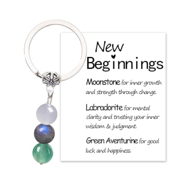 MKISHINE Crystal Keychain Gift for New Beginnings - Perfect Farewell Gift