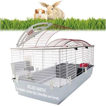 Living World - Deluxe Hybrid Habitat, X-Large - Rabbit, Guinea Pig, Chinchillas, and Small Animal Ca...
