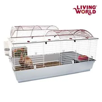 Living World - Deluxe Hybrid Habitat, X-Large - Rabbit, Guinea Pig, Chinchillas, and Small Animal Cage