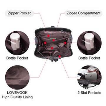 LOVEVOOK Geometric Luminous Backpack for Women Holographic Reflective Purses Crossbody Bag Wallet