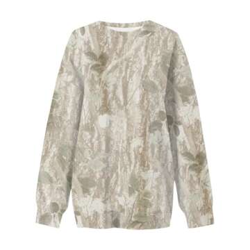 GOFULY Camo Sweatshirt Women,Fall Sweatshirts For Women Long Sleeve Crewneck Camo Shirt Y2K Drop Shoulder 2024 Camo Hoodie Womens Maple Leaf Print Fall Outfits For Women 2024 Light Green Xl