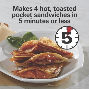 Hamilton Beach Electric Sandwich Maker for Fast Meals