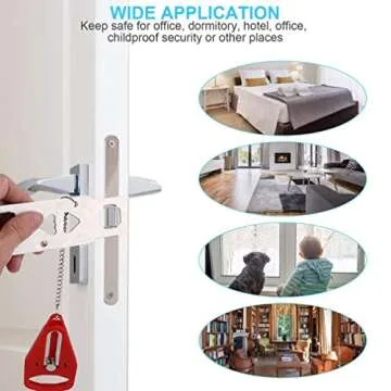 Portable Esimple Travel Door Lock for Enhanced Security