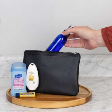 Cornucopia 4oz Blue Empty Plastic Refillable PET Spray Bottles w/Fine Mist Atomizer Caps (6-Pack); Sprayers for DIY Home Cleaning, Aromatherapy, Travel, & Beauty Care (4 Ounce, Cobalt Blue, 6)