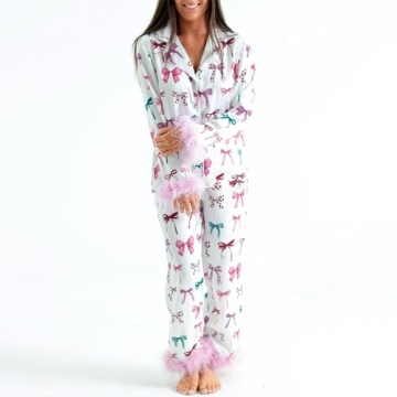 Thopavenoir Women’s Christmas Pajamas Set - Stylish Festive Sleepwear