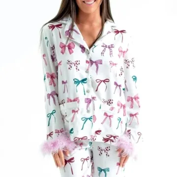 Thopavenoir Women’s Christmas Pajamas Set - Stylish Festive Sleepwear