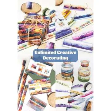 Washi Tape Set 32 Rolls, Four Seasons Forest Natural Washi Tapes for Journaling, Planner, Trees Masking Decorative Tape for Scrapbook Supplies, Junk Journal Supplie (Spring, Summer, Fall, Winter)