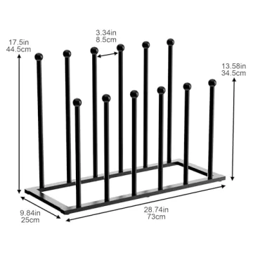 Pickpiff Free Standing Boot Rack for 6 Pairs