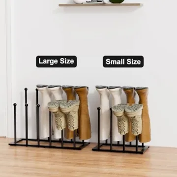Pickpiff Free Standing Boot Rack for 6 Pairs