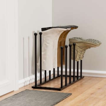 Pickpiff Free Standing Boot Rack for 6 Pairs