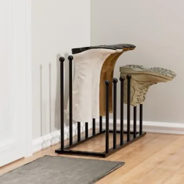 Pickpiff Free Standing Boot Rack for 6 Pairs