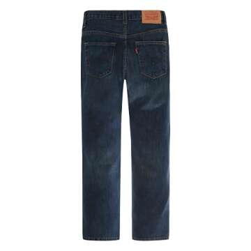 Levi's Boys' 505 Regular Fit Jeans, Roadie, 16