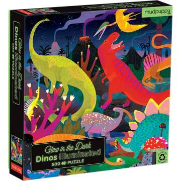 Glow in the Dark Dinosaurs Puzzle for Family Fun