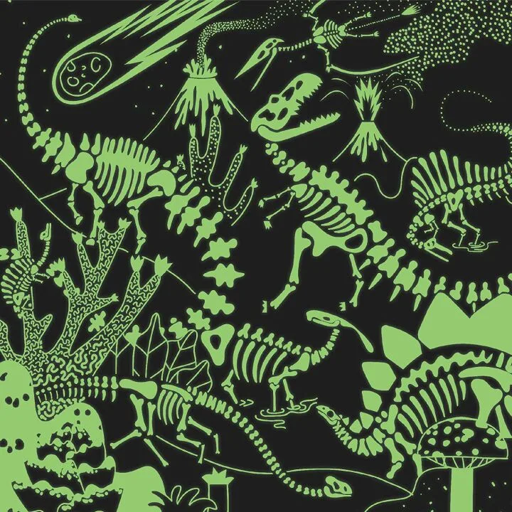 Glow in the Dark Dinosaurs Puzzle for Family Fun
