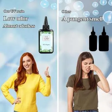 Miraclekoo Upgraded UV Resin Clear Hard, UV Epoxy Resin Transparent Fast Curing UV Glue Solar Cure Resin for Resin Mold,Jewelry Making,Casting & Coating,100g