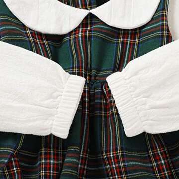 Newborn Baby Girl Rompers with Peter Pan Collar