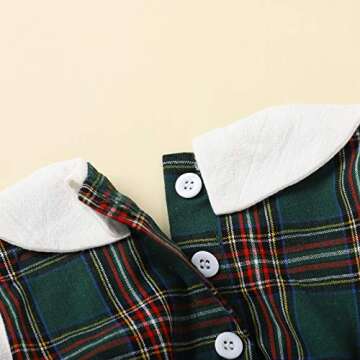 Newborn Baby Girl Rompers with Peter Pan Collar