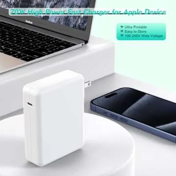 USB C Charger for Mac Book Air,70W Mac Book Fast Charger Power Block with 140W 10FT USB C to C Mac Book Pro Charger Cable,Charging for MacBook Pro & Air 13, 14, 15, 16 inch,iPad Pro,All USB C Device
