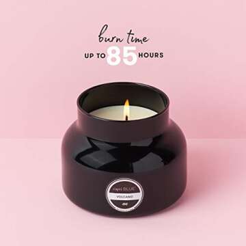 Capri Blue Candle - 19 Oz (4 Pack) - Volcano - Black