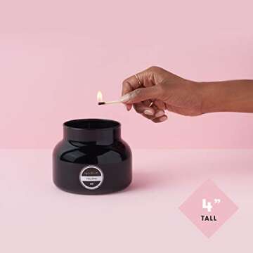 Capri Blue Candle - 19 Oz (4 Pack) - Volcano - Black