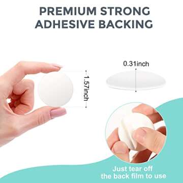 ROMZCPH Door Stopper Wall Protector 12PCS,1.57" Small Door Handle Bumper, Silicone Wall Protectors f...
